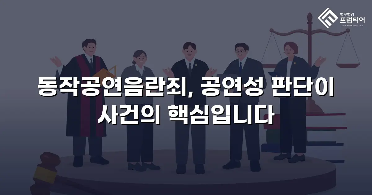 동작공연음란죄, 공연성 판단이 사건의 핵심입니다