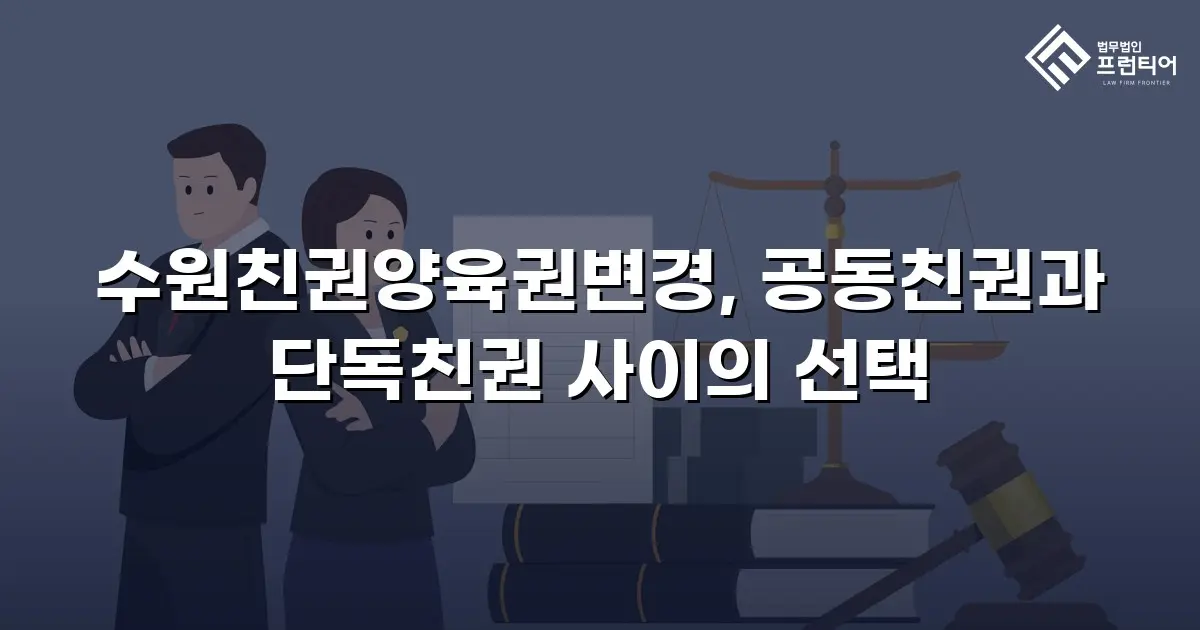 수원친권양육권변경, 공동친권과 단독친권 사이의 선택