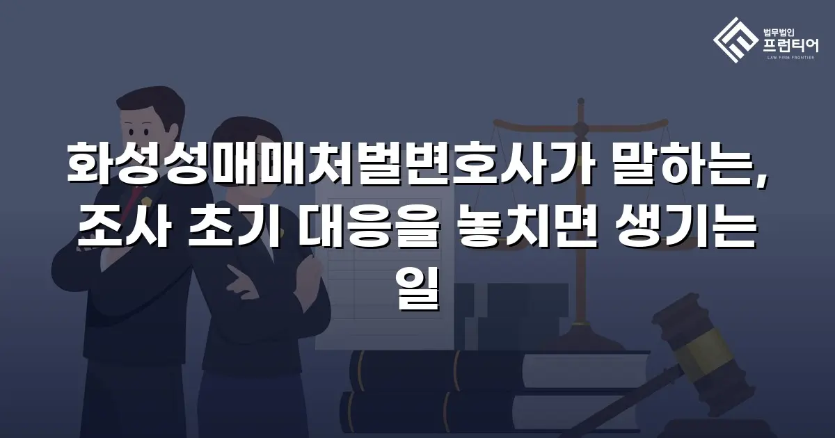 화성성매매처벌변호사가 말하는, 조사 초기 대응을 놓치면 생기는 일