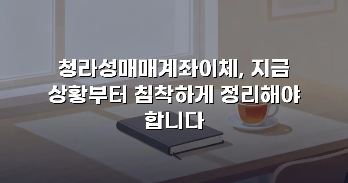청라성매매계좌이체, 지금 상황부터 침착하게 정리해야 합니다