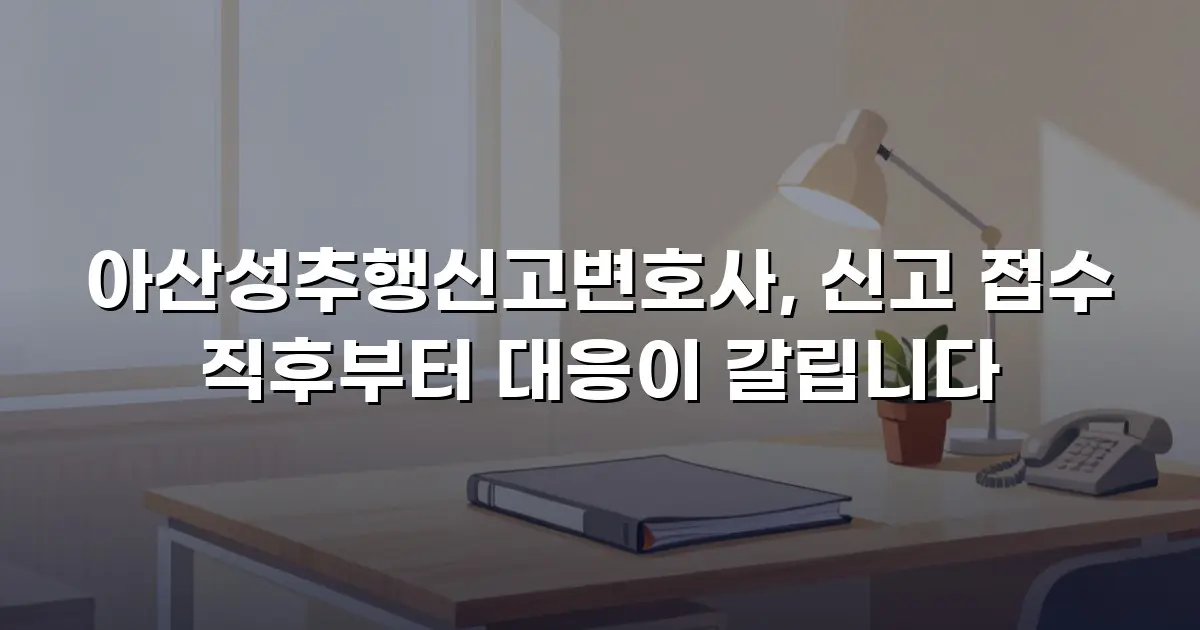 아산성추행신고변호사, 신고 접수 직후부터 대응이 갈립니다