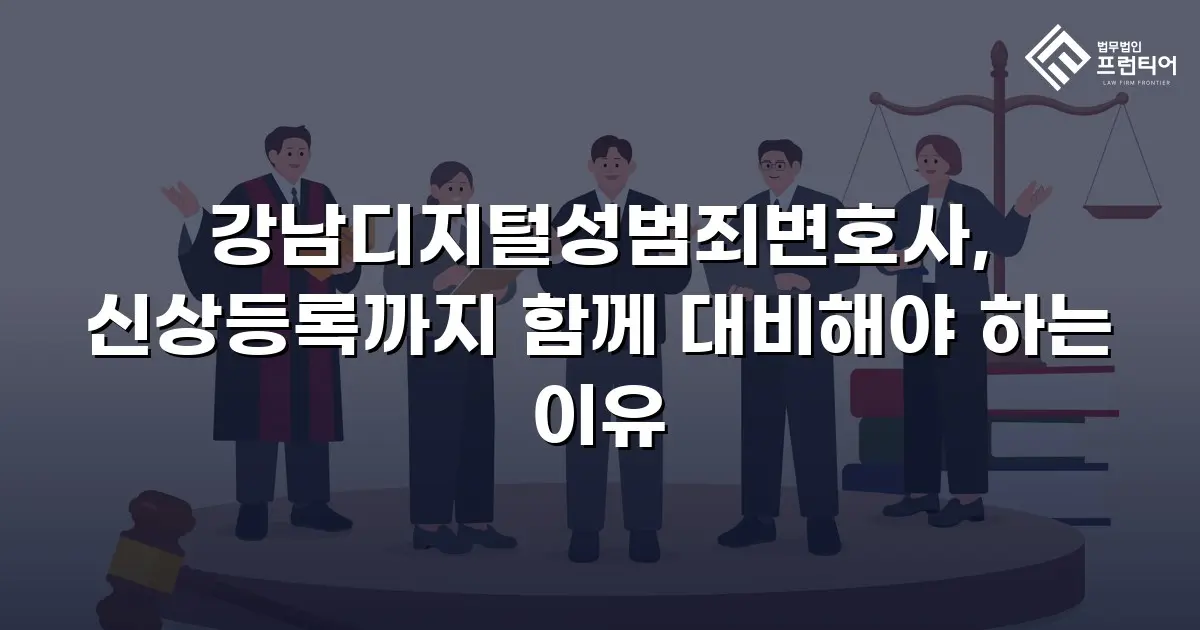 강남디지털성범죄변호사, 신상등록까지 함께 대비해야 하는 이유