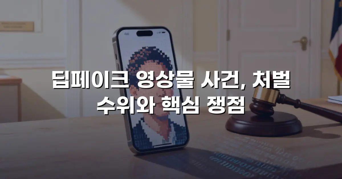 딥페이크 영상물 사건, 처벌 수위와 핵심 쟁점