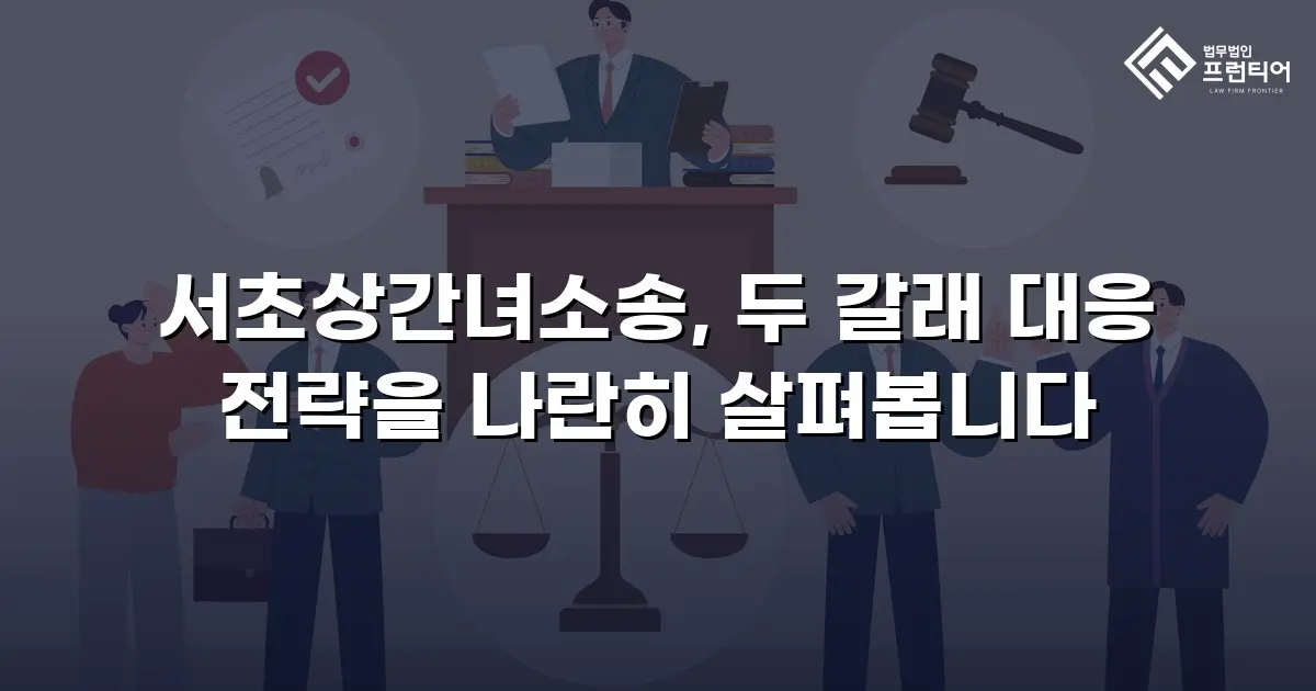 서초상간녀소송, 두 갈래 대응 전략을 나란히 살펴봅니다