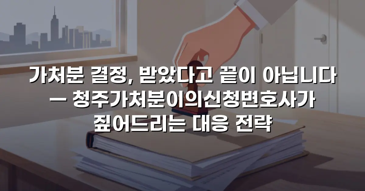 가처분 결정, 받았다고 끝이 아닙니다 — 청주가처분이의신청변호사가 짚어드리는 대응 전략