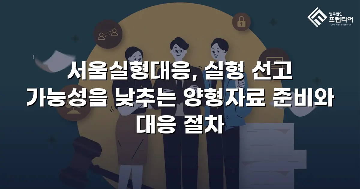 서울실형대응, 실형 선고 가능성을 낮추는 양형자료 준비와 대응 절차