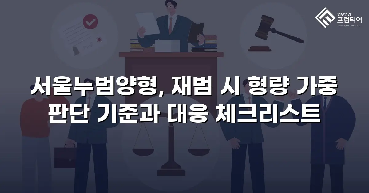서울누범양형, 재범 시 형량 가중 판단 기준과 대응 체크리스트