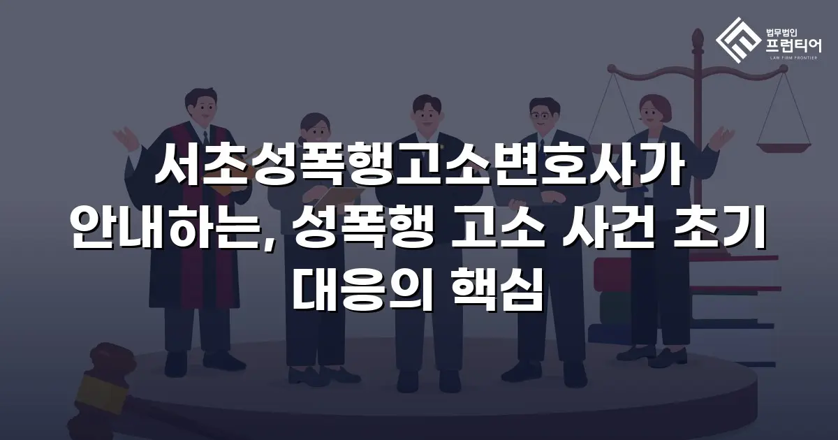 서초성폭행고소변호사가 안내하는, 성폭행 고소 사건 초기 대응의 핵심