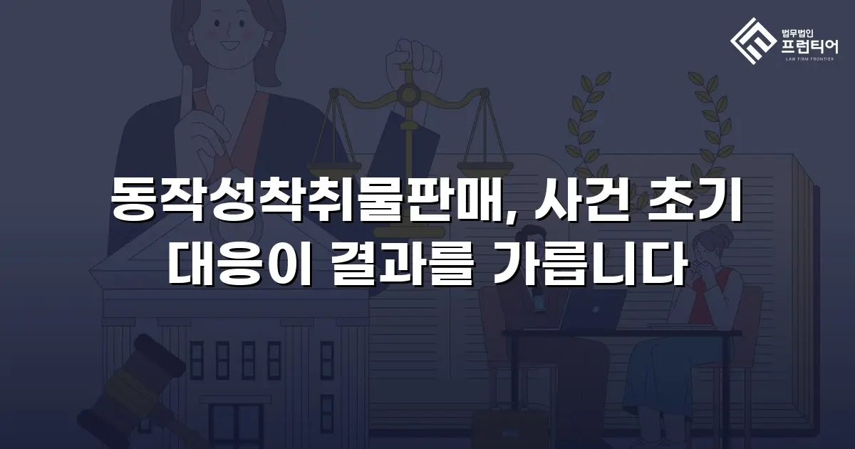 동작성착취물판매, 사건 초기 대응이 결과를 가릅니다