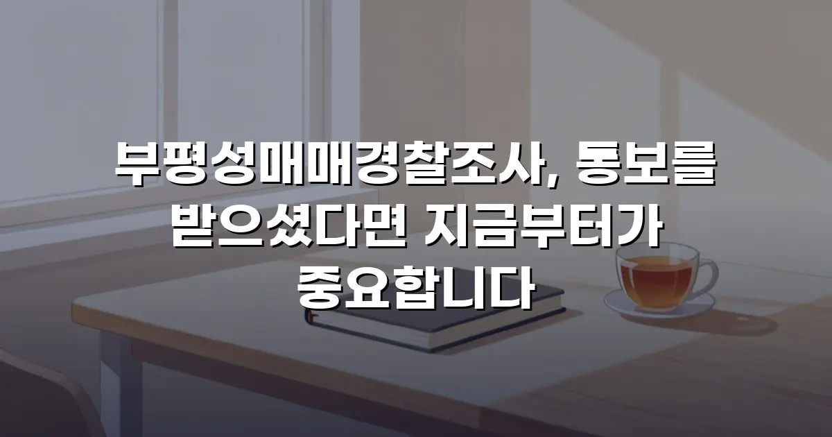 부평성매매경찰조사, 통보를 받으셨다면 지금부터가 중요합니다