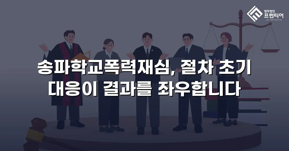 송파학교폭력재심, 절차 초기 대응이 결과를 좌우합니다