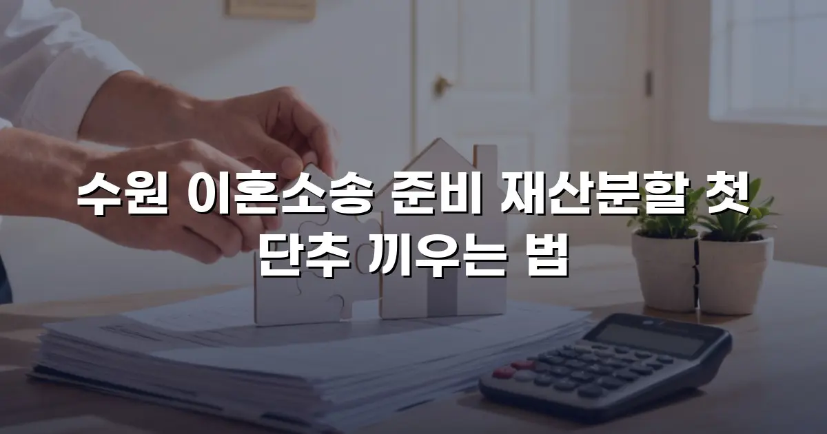 수원 이혼소송 준비 재산분할 첫 단추 끼우는 법