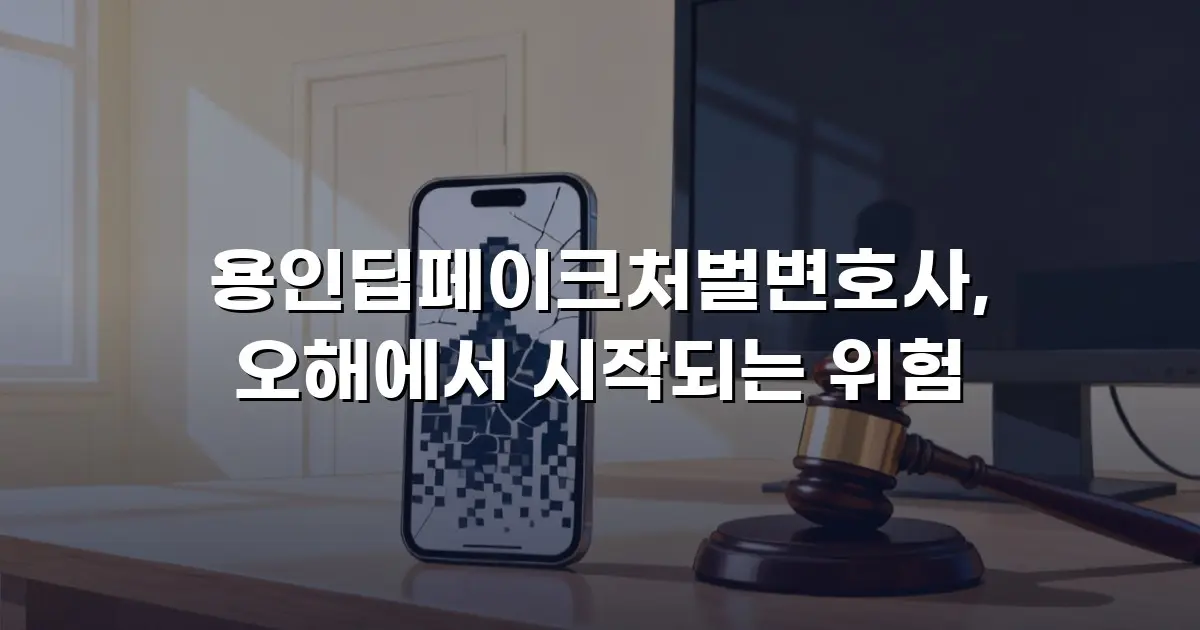용인딥페이크처벌변호사, 오해에서 시작되는 위험