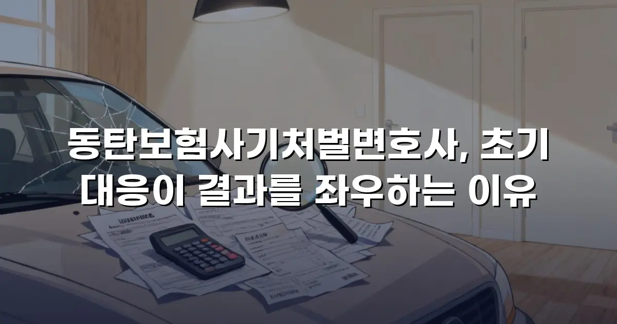 동탄보험사기처벌변호사, 초기 대응이 결과를 좌우하는 이유