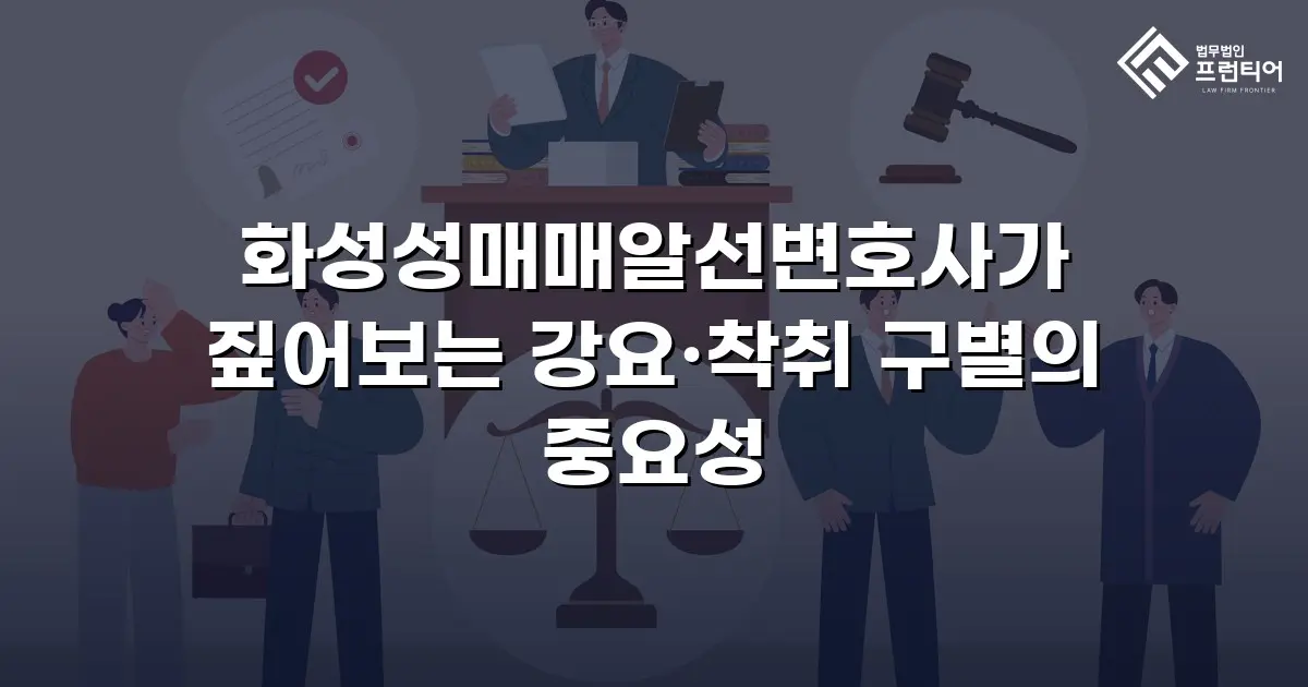 화성성매매알선변호사가 짚어보는 강요·착취 구별의 중요성