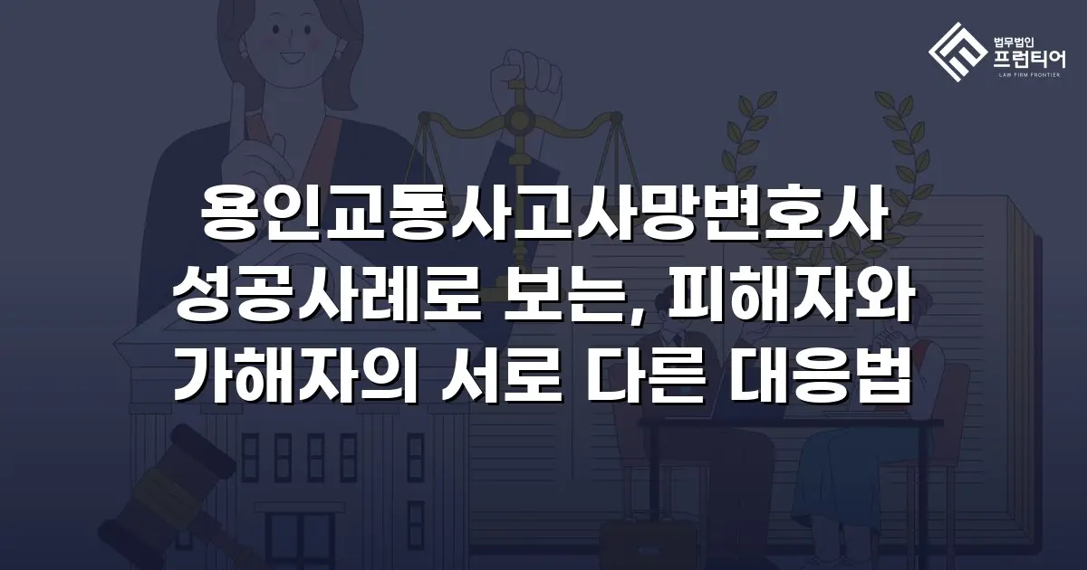 용인교통사고사망변호사 성공사례로 보는, 피해자와 가해자의 서로 다른 대응법