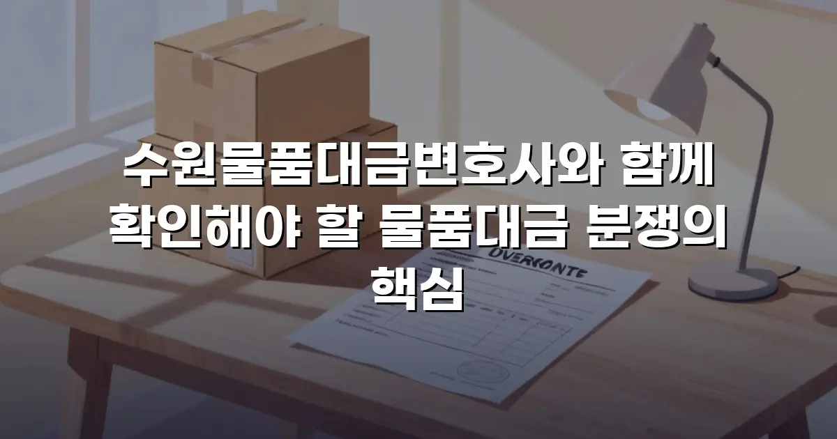 수원물품대금변호사와 함께 확인해야 할 물품대금 분쟁의 핵심