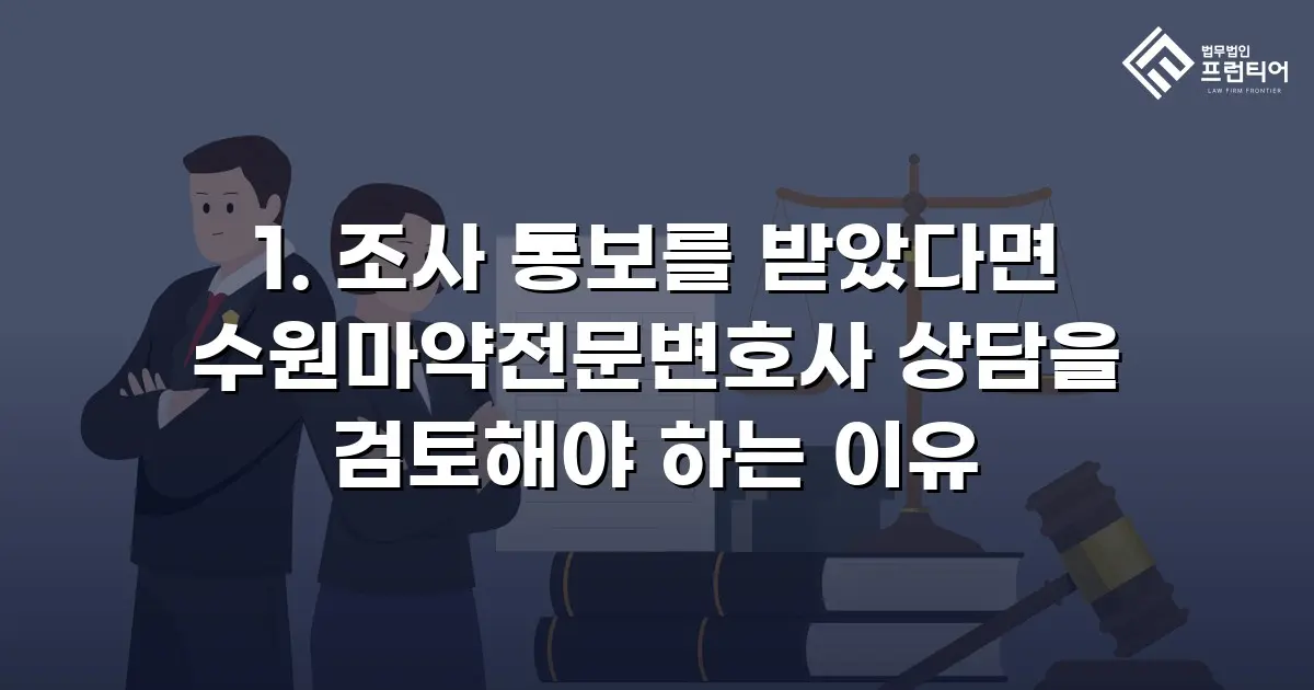 1. 조사 통보를 받았다면 수원마약전문변호사 상담을 검토해야 하는 이유