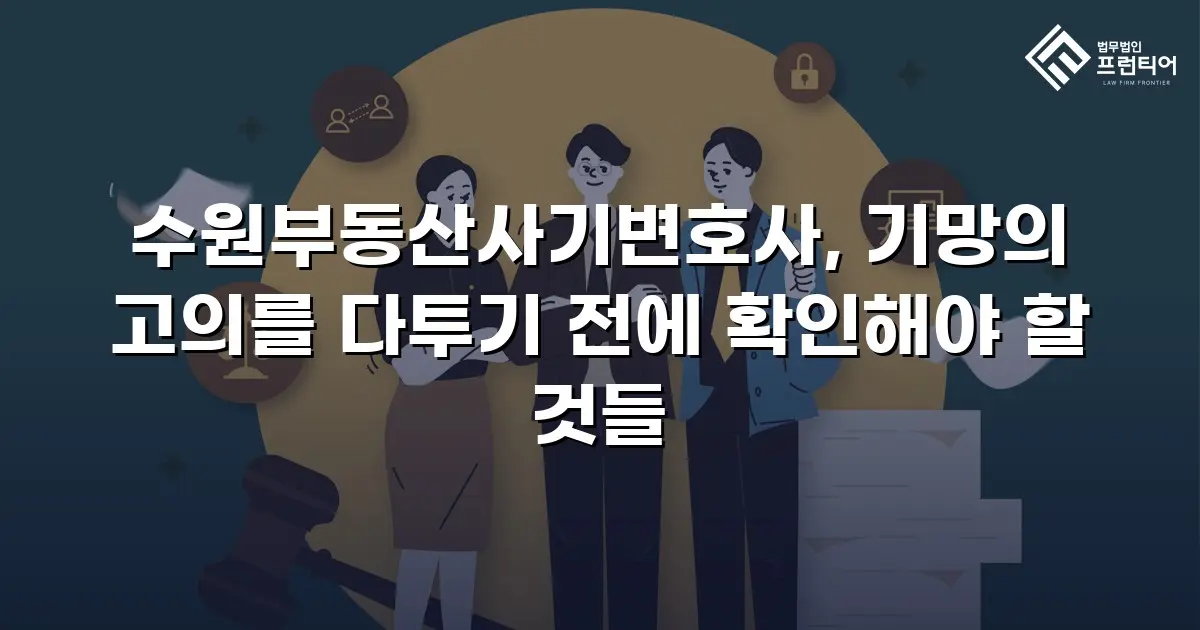 수원부동산사기변호사, 기망의 고의를 다투기 전에 확인해야 할 것들
