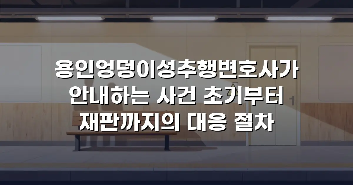 용인엉덩이성추행변호사가 안내하는 사건 초기부터 재판까지의 대응 절차