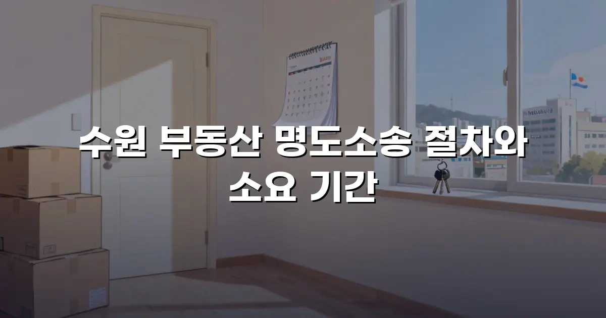 수원 부동산 명도소송 절차와 소요 기간