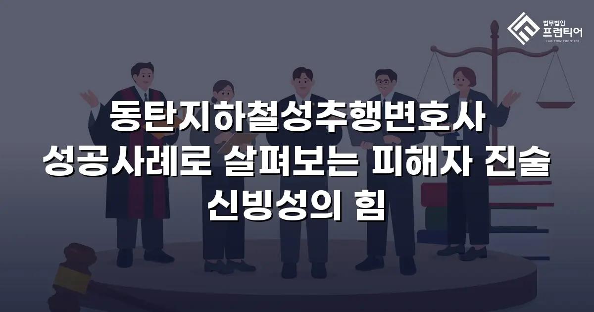 동탄지하철성추행변호사 성공사례로 살펴보는 피해자 진술 신빙성의 힘