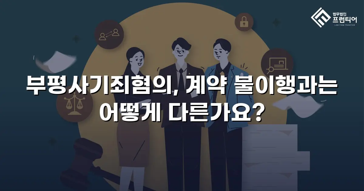 부평사기죄혐의, 계약 불이행과는 어떻게 다른가요?