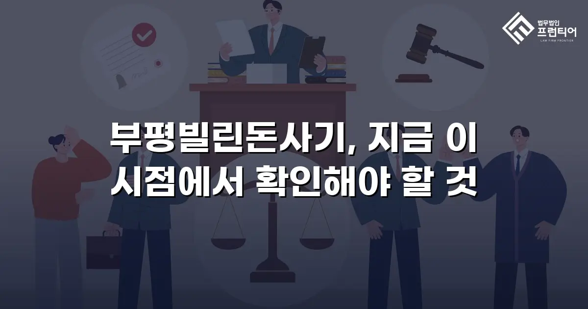 부평빌린돈사기, 지금 이 시점에서 확인해야 할 것