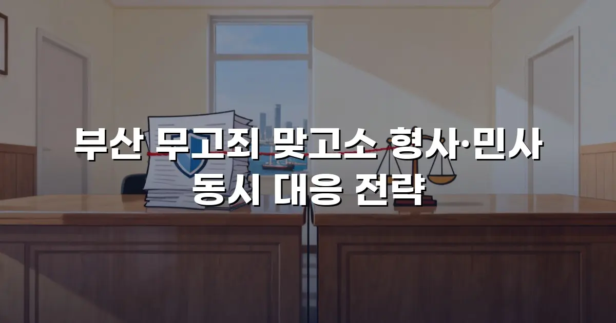 부산 무고죄 맞고소 형사·민사 동시 대응 전략
