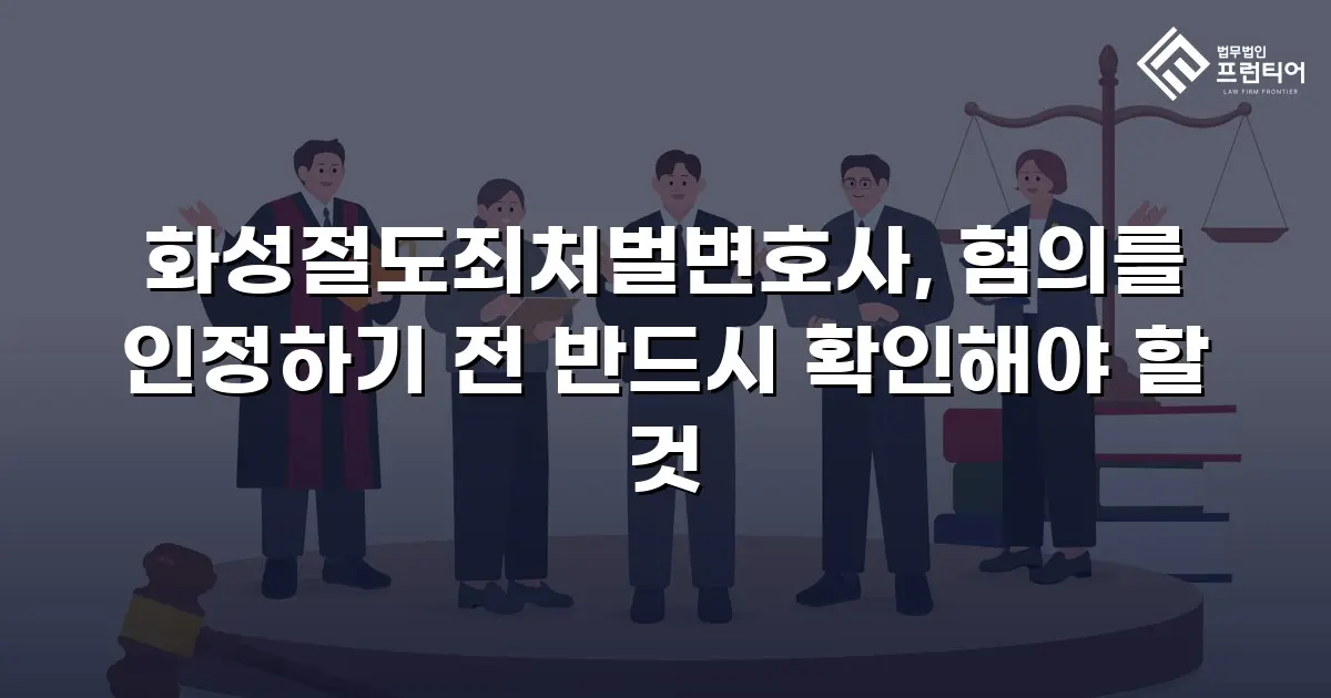 화성절도죄처벌변호사, 혐의를 인정하기 전 반드시 확인해야 할 것