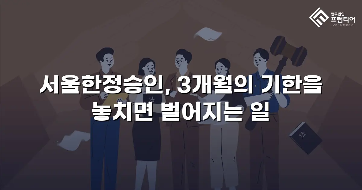 서울한정승인, 3개월의 기한을 놓치면 벌어지는 일