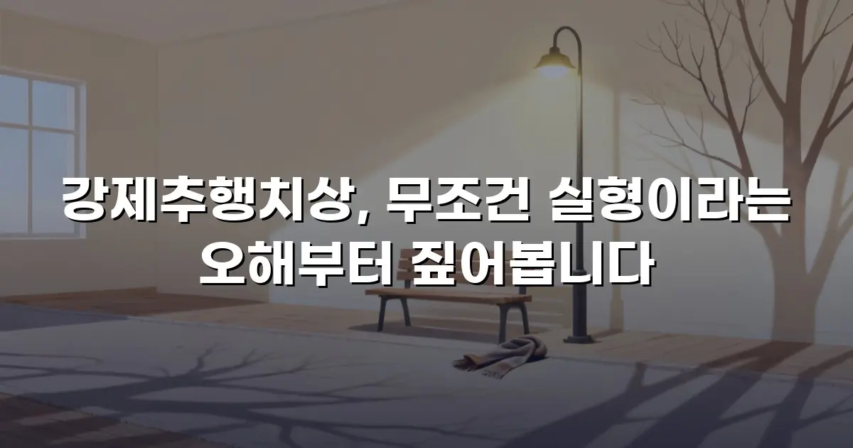 강제추행치상, 무조건 실형이라는 오해부터 짚어봅니다