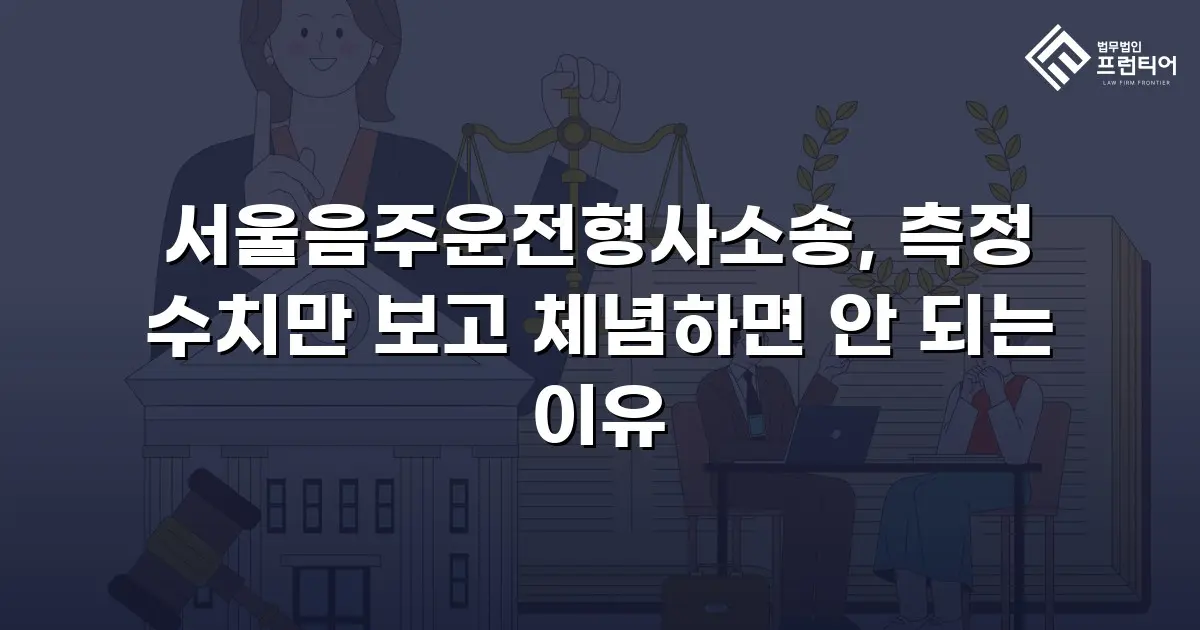 서울음주운전형사소송, 측정 수치만 보고 체념하면 안 되는 이유