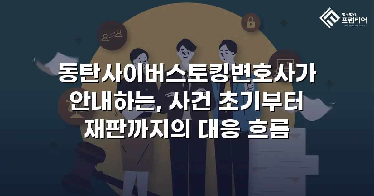 동탄사이버스토킹변호사가 안내하는, 사건 초기부터 재판까지의 대응 흐름