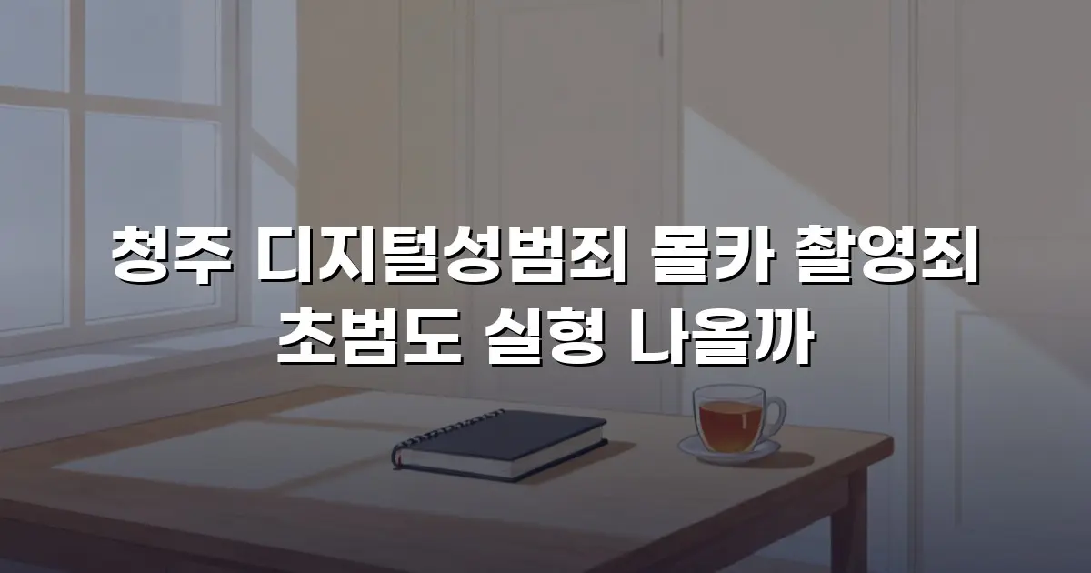 청주 디지털성범죄 몰카 촬영죄 초범도 실형 나올까