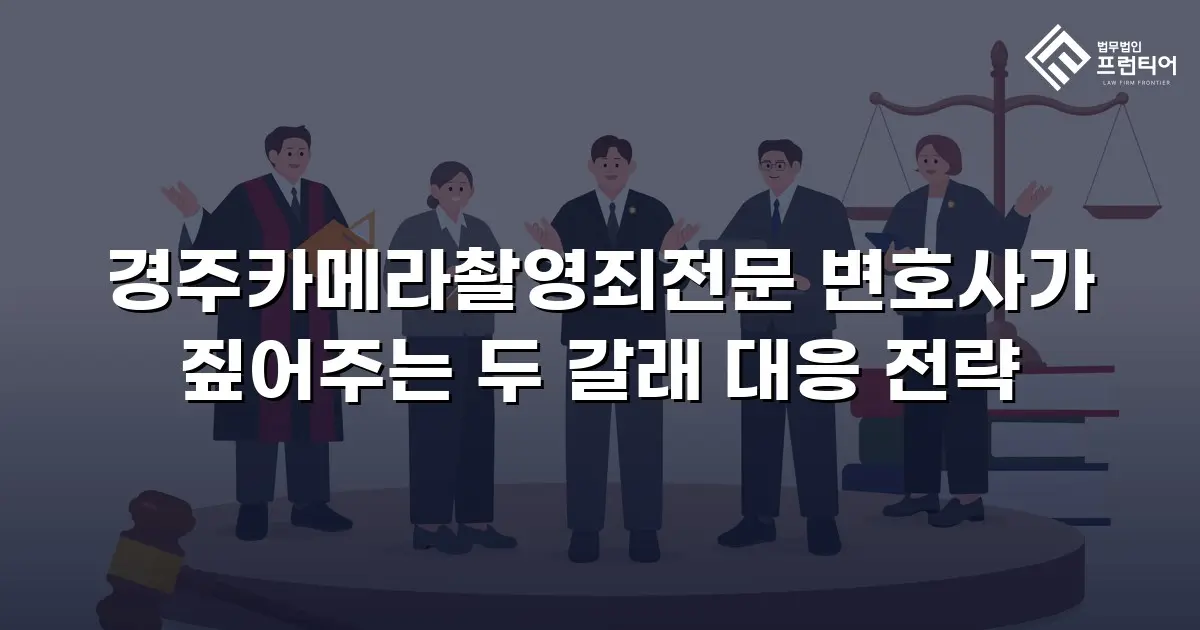 경주카메라촬영죄전문 변호사가 짚어주는 두 갈래 대응 전략
