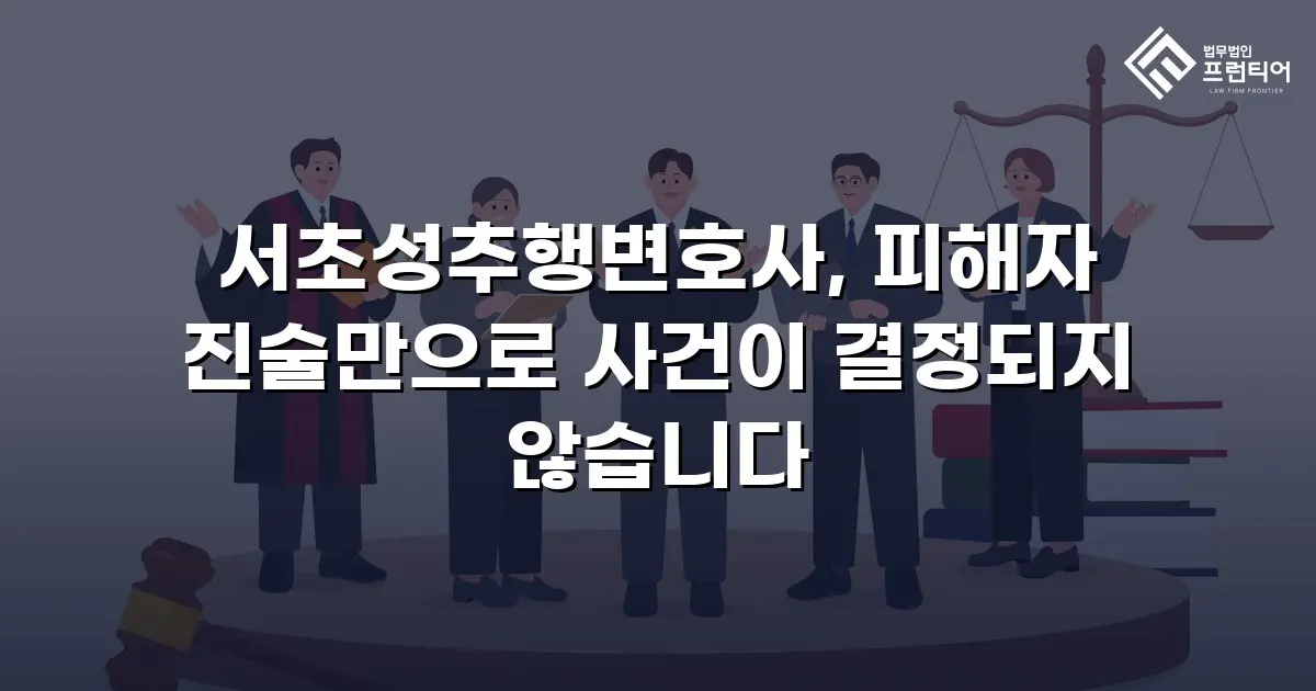 서초성추행변호사, 피해자 진술만으로 사건이 결정되지 않습니다