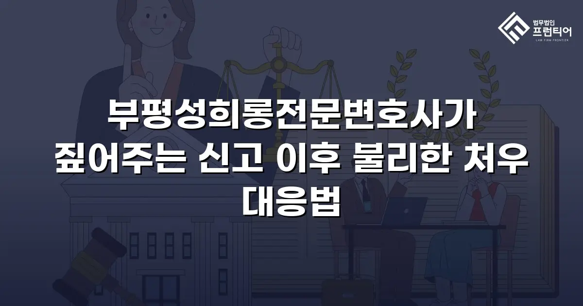 부평성희롱전문변호사가 짚어주는 신고 이후 불리한 처우 대응법