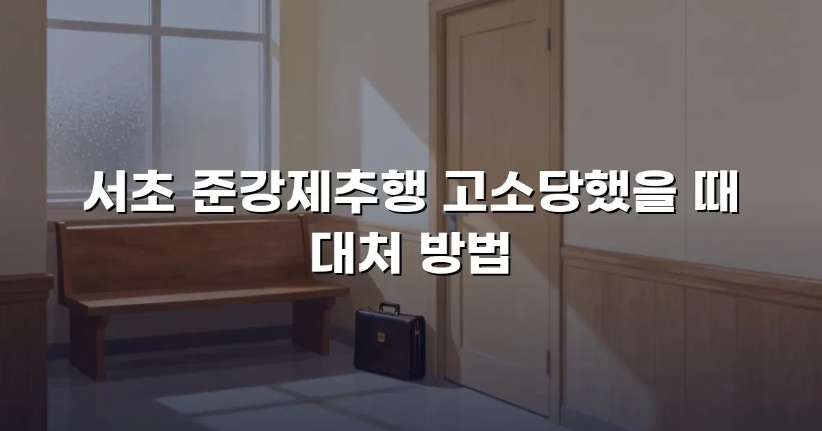 서초 준강제추행 고소당했을 때 대처 방법