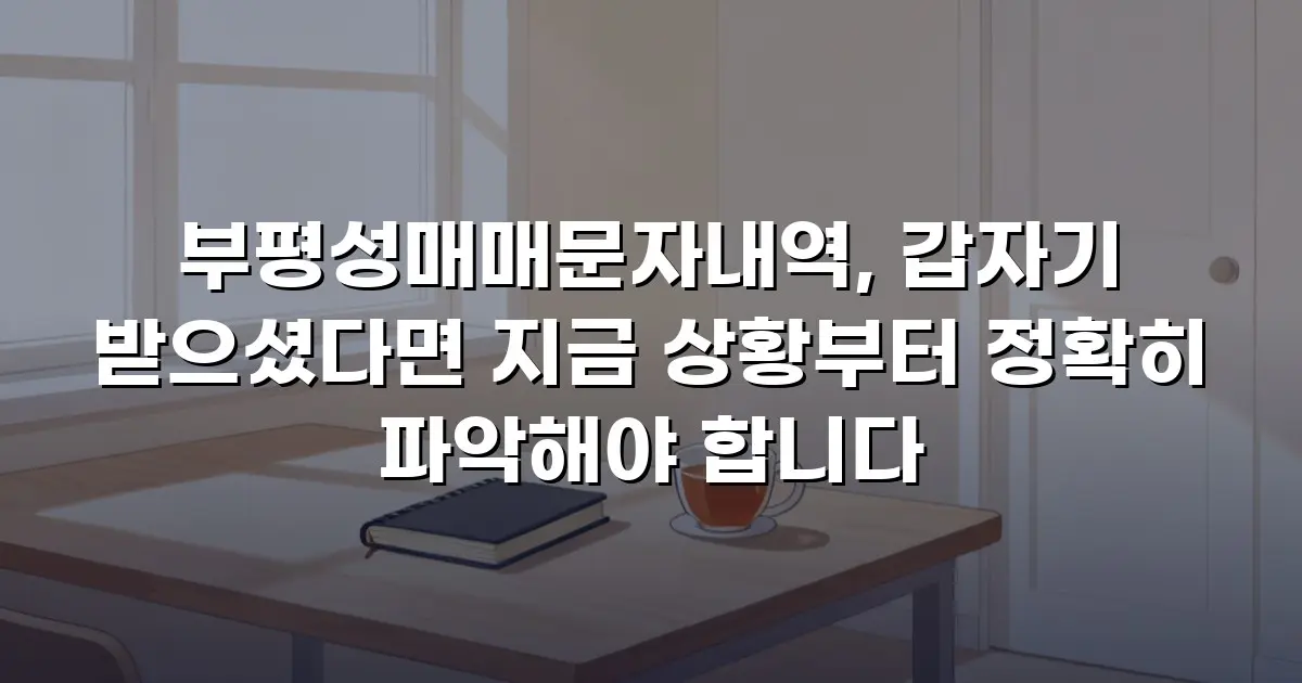 부평성매매문자내역, 갑자기 받으셨다면 지금 상황부터 정확히 파악해야 합니다