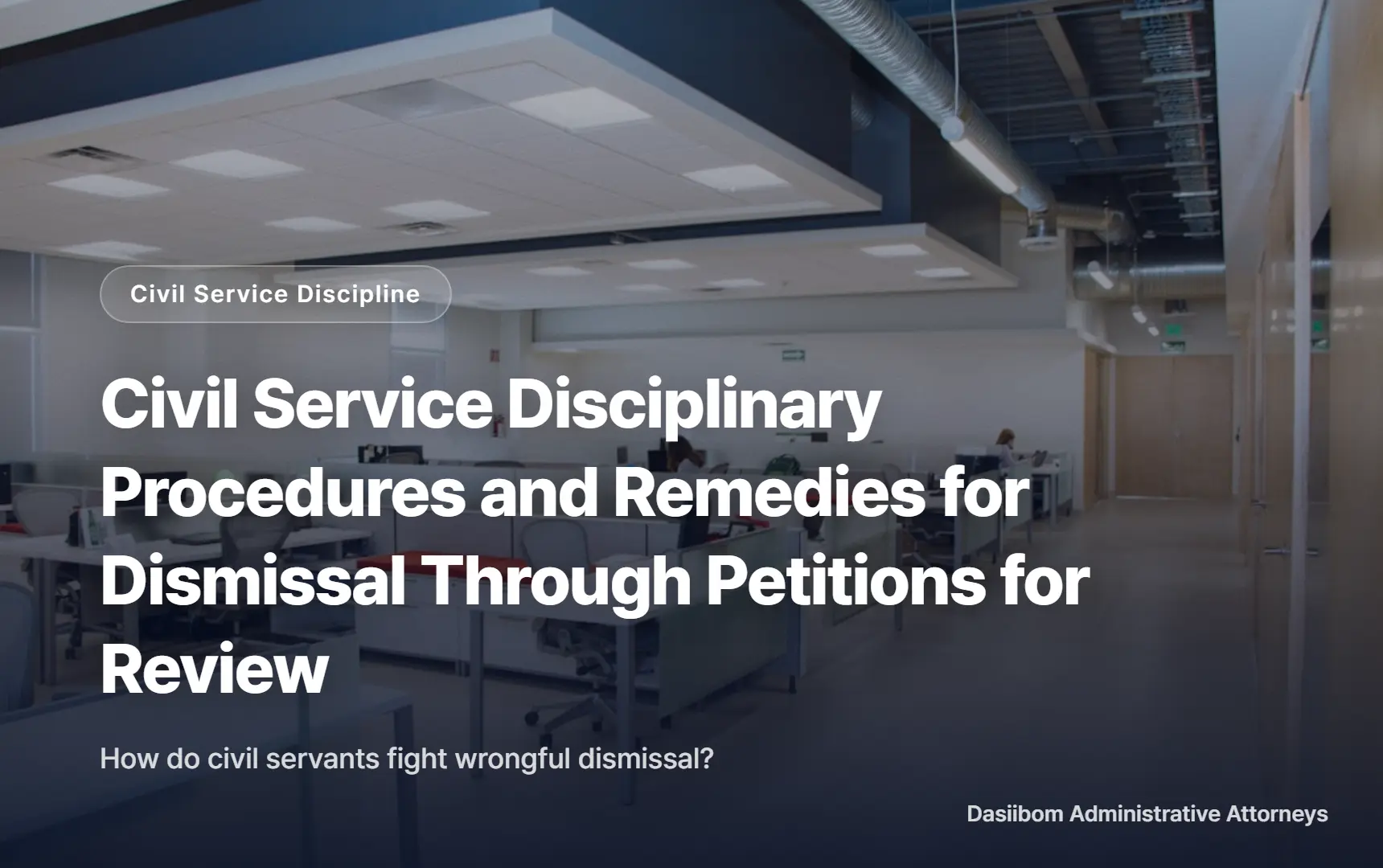 Civil Service Disciplinary Procedures and Remedies for Dismissal Through Petitions for Review