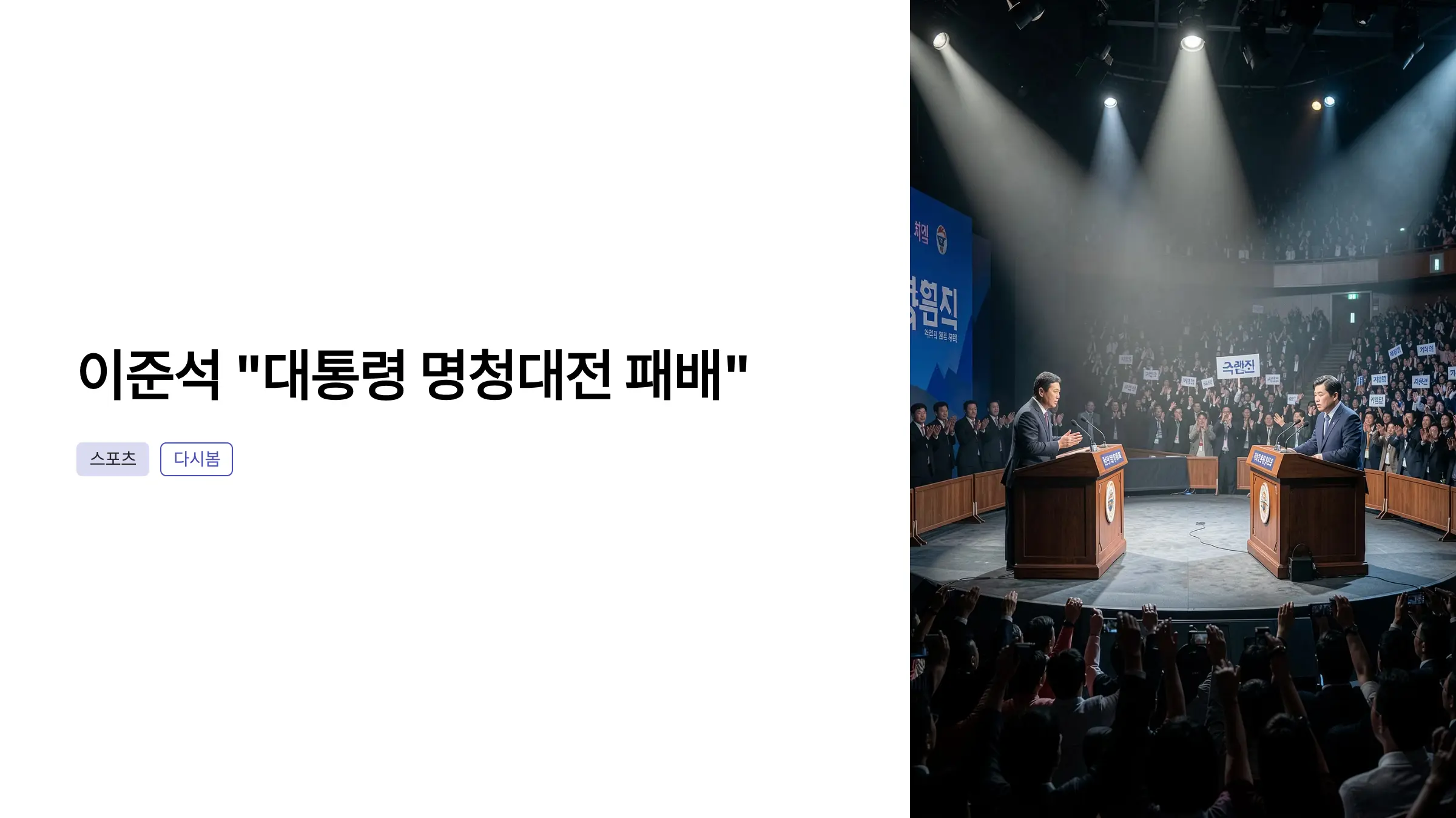 이준석 국민의힘 대표 "李대통령 명청대전에서 사실상 패배" 발언의 의미