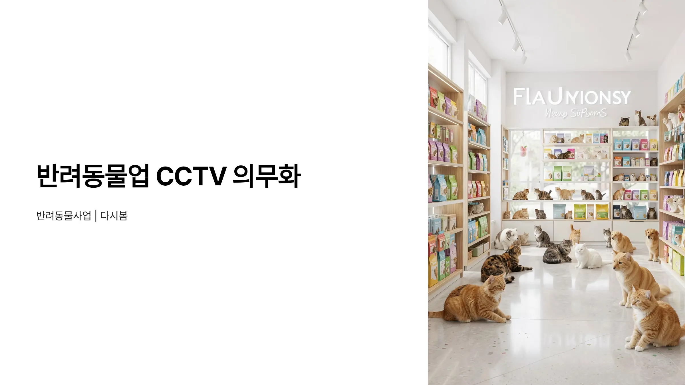 동물병원·펫샵·장례업 CCTV 설치 의무, 동물보호법 개설 허가 전 확인사항