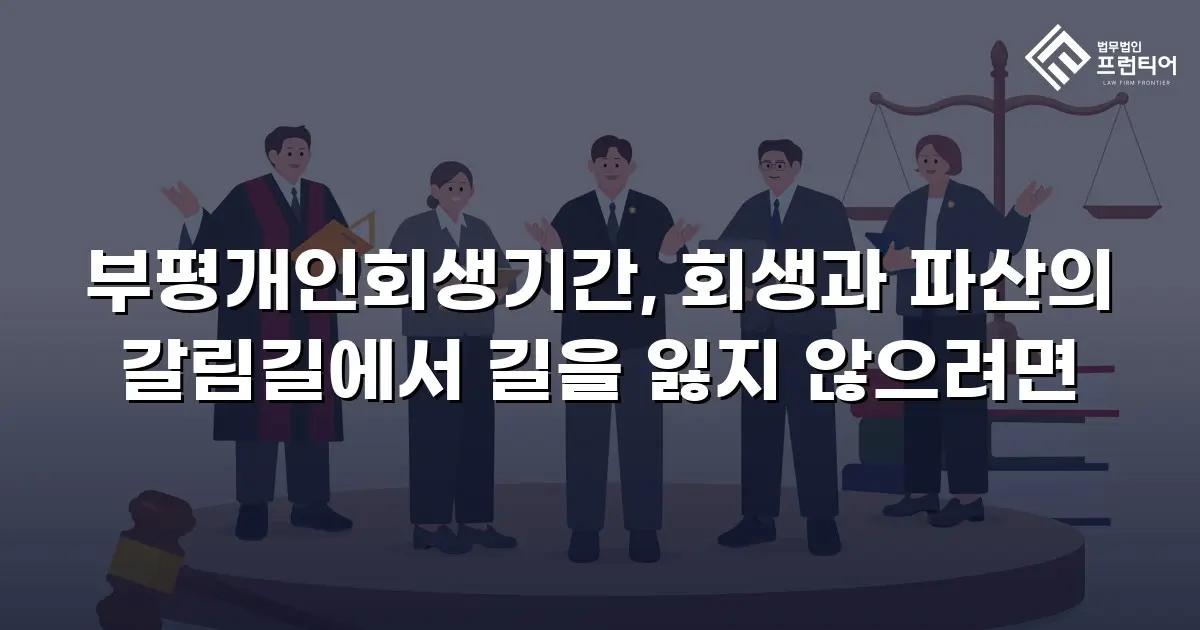 부평개인회생기간, 회생과 파산의 갈림길에서 길을 잃지 않으려면