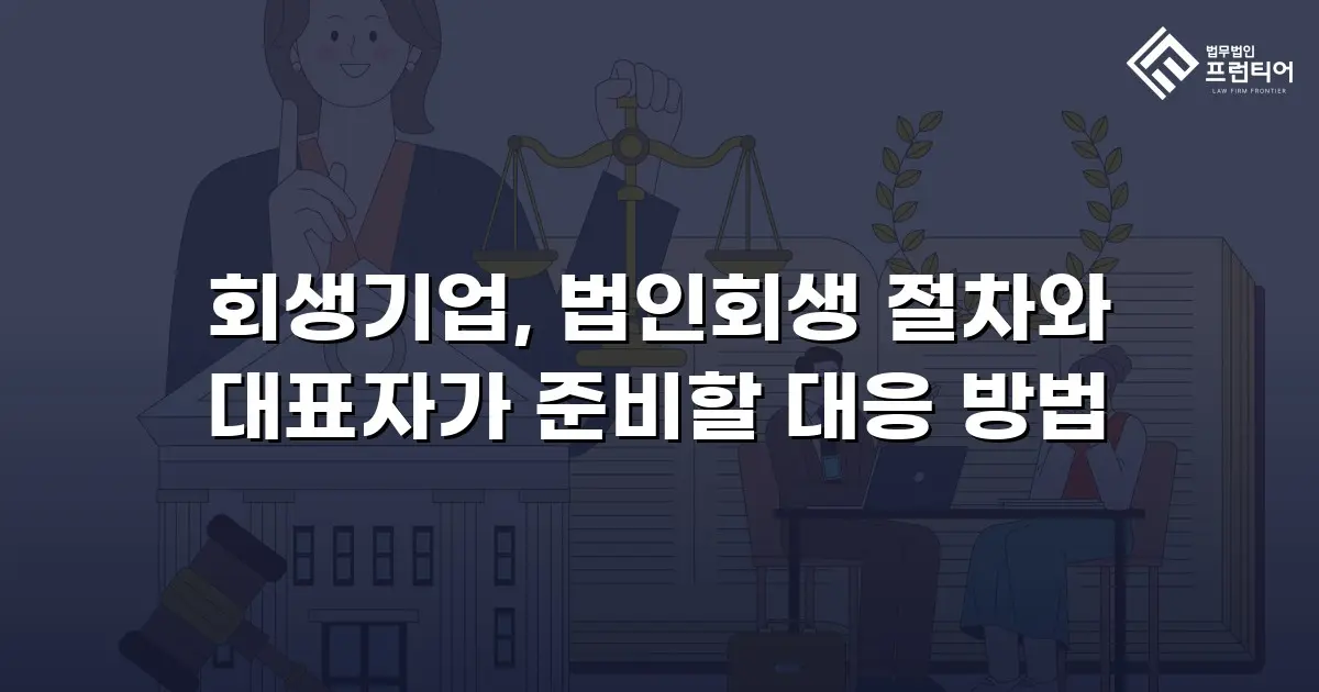 회생기업, 법인회생 절차와 대표자가 준비할 대응 방법