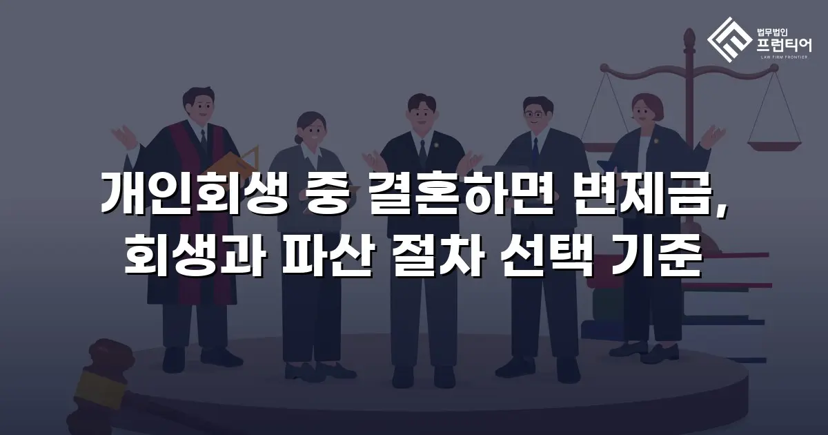 개인회생 중 결혼하면 변제금, 회생과 파산 절차 선택 기준