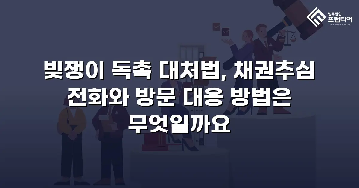빚쟁이 독촉 대처법, 채권추심 전화와 방문 대응 방법은 무엇일까요
