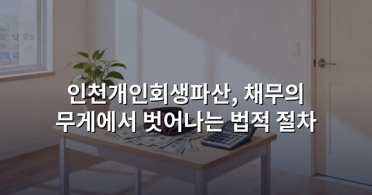 인천개인회생파산, 채무의 무게에서 벗어나는 법적 절차