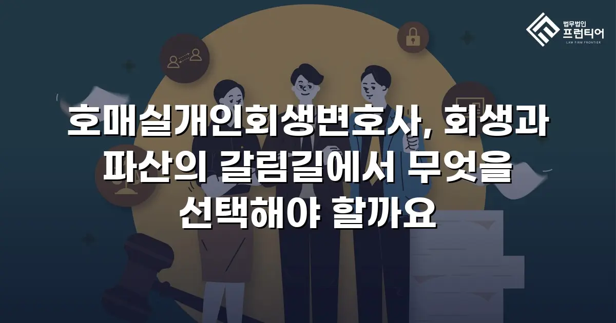 호매실개인회생변호사, 회생과 파산의 갈림길에서 무엇을 선택해야 할까요