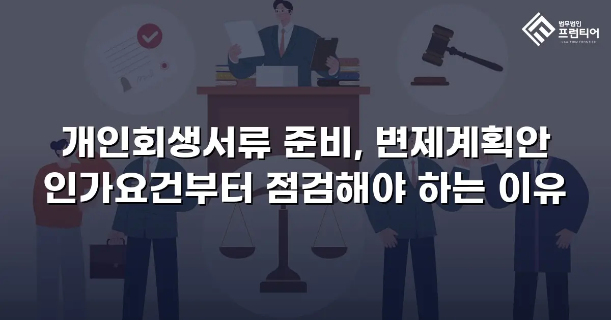 개인회생서류 준비, 변제계획안 인가요건부터 점검해야 하는 이유